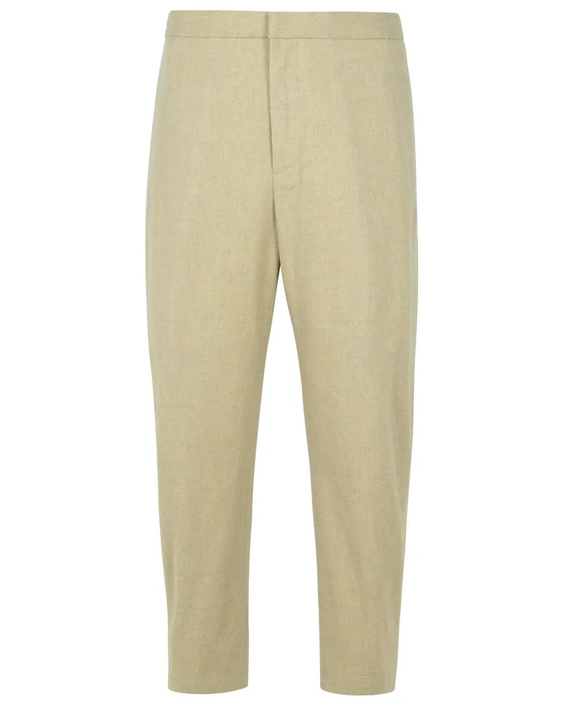 Jil Sander Beige Virgin Wollhose Beige