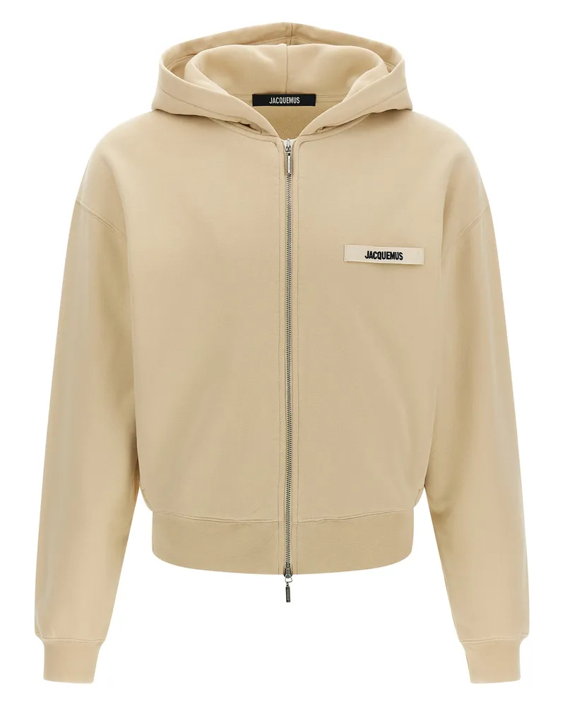 Jacquemus Le Hoodie Grip Gros Grain' Hoodie Beige