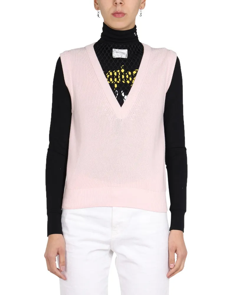 Raf Simons Strickweste Pink