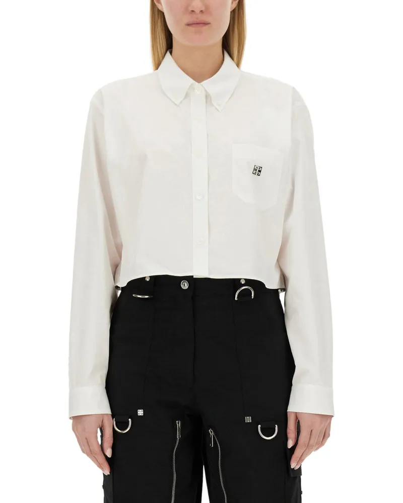 Givenchy Cropped Hemd White