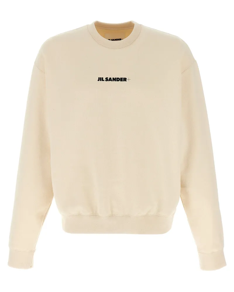 Jil Sander Logo Sweatshirt Beige