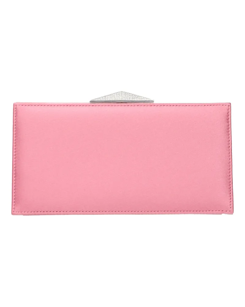 Jimmy Choo Diamond Clutch Damens Rosa Satin/Candy Rose -