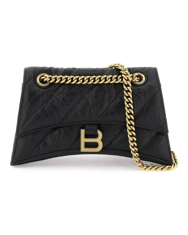Balenciaga Crush Small Umhängetasche Black