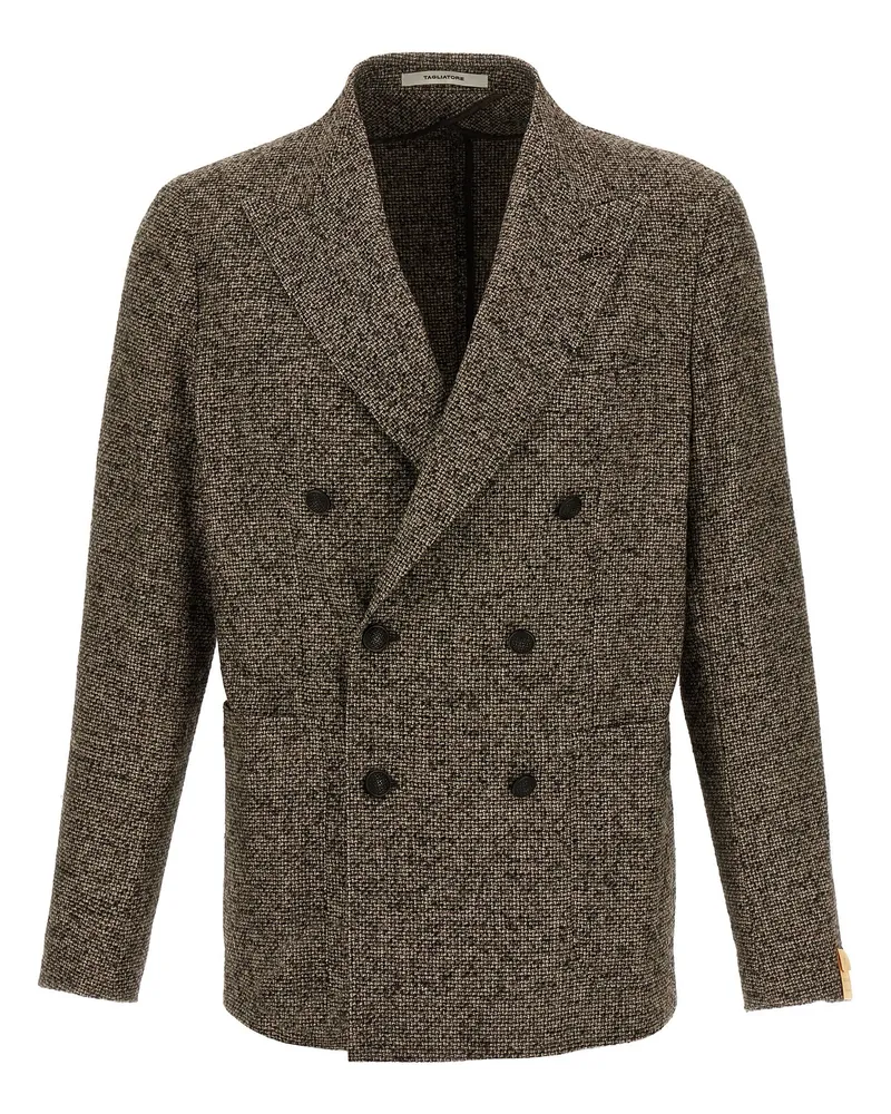 Tagliatore Wool Blazer Brown