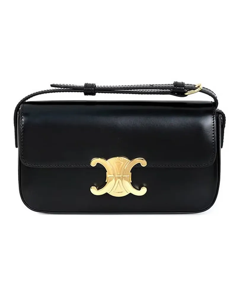 Celine Claude Triomphe Umhängetasche Black