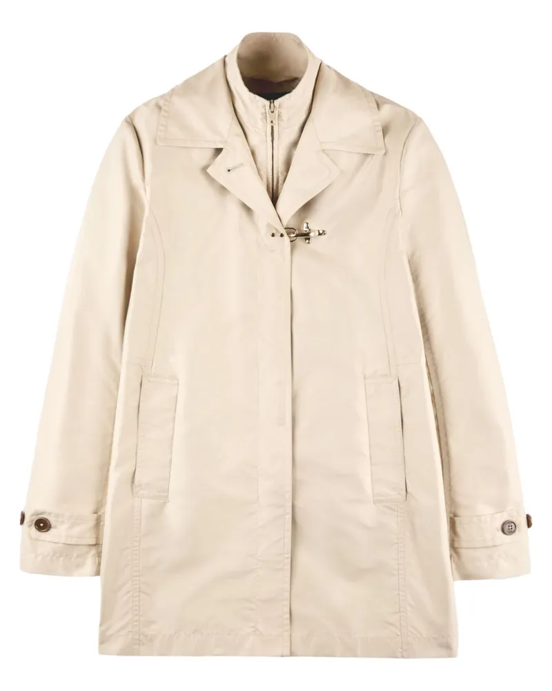 Fay Popeline Morgenmantel Beige