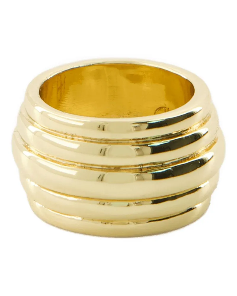 Anine Bing Klobiger Rippenring Gold Ring  14k Gold plattiert Messing Gold Gold