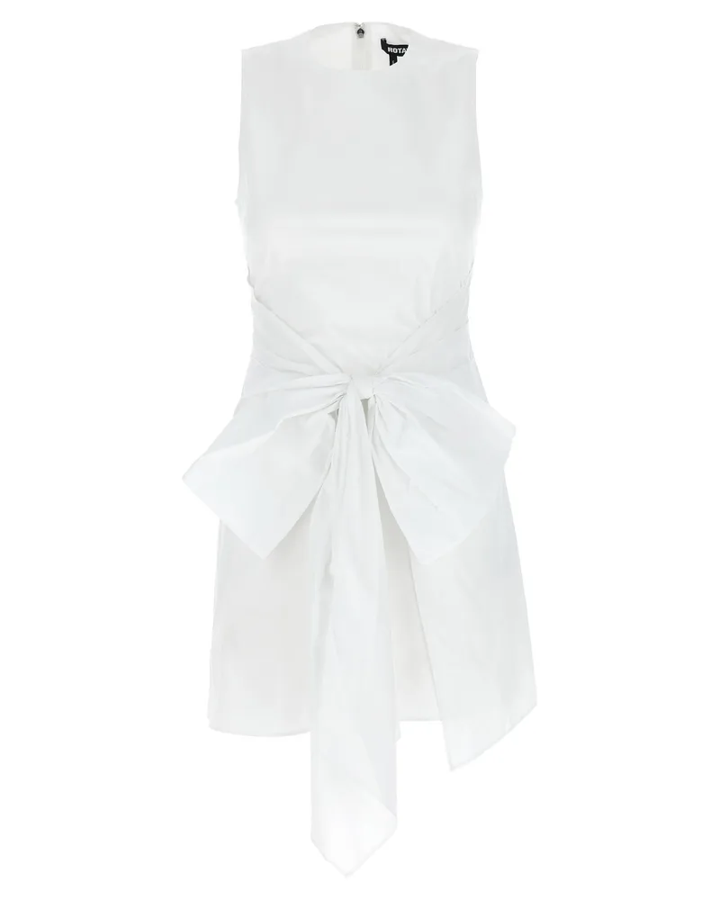 ROTATE Birger Christensen Kleid „W/Bow White