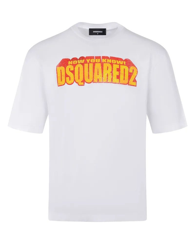 Dsquared2 T -Shirt aus Baumwolle White