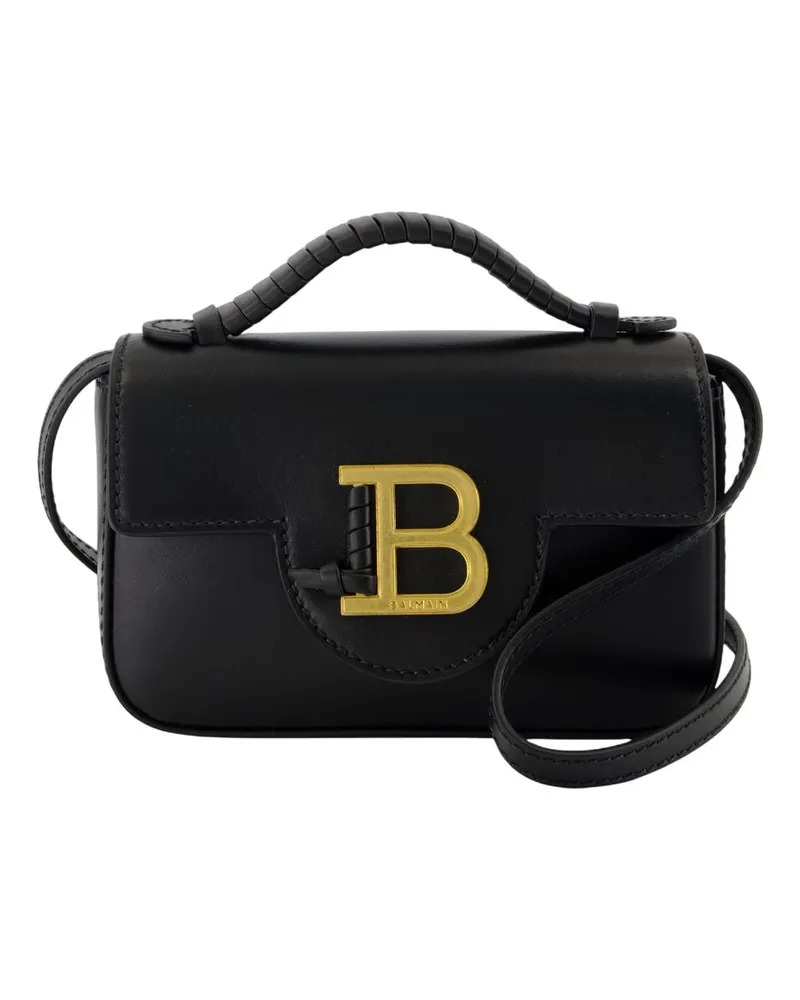 Balmain B Buzz Mini 17 Crossbody  Leder schwarz Schwarz