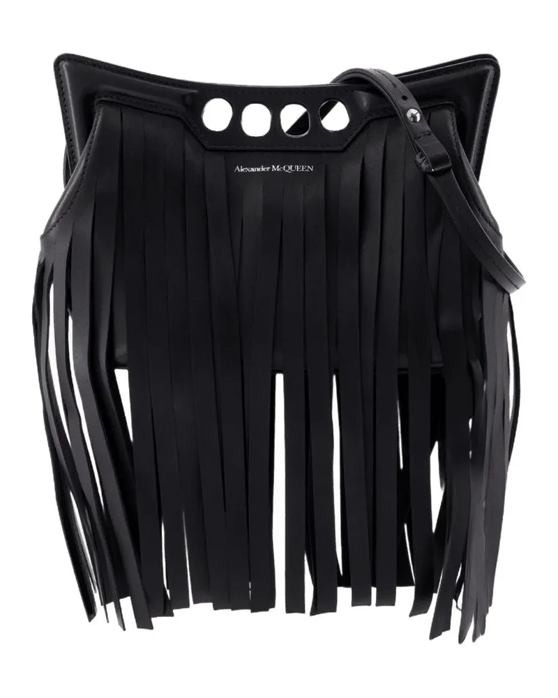 Alexander McQueen Der Mini Peak Crossbody Alexander Mc Queen Leder schwarz Schwarz