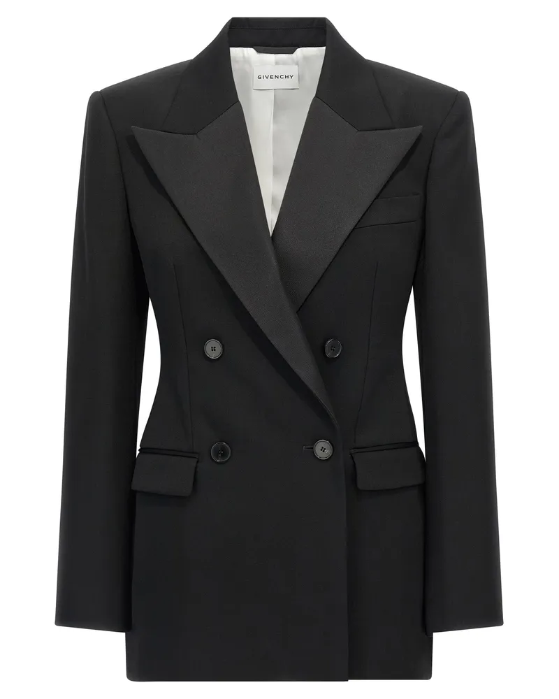 Givenchy Satin Revers Blazer Black