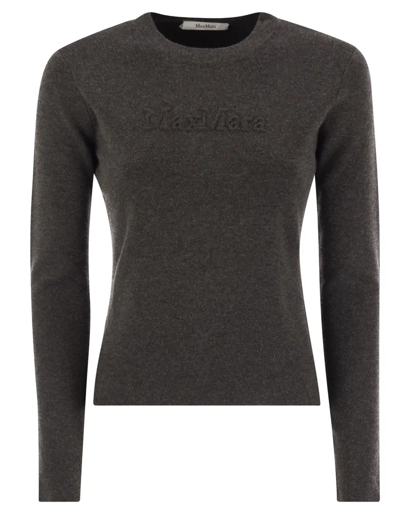 Max Mara Ticino Viscose And Wool Yarn Sweater Grey