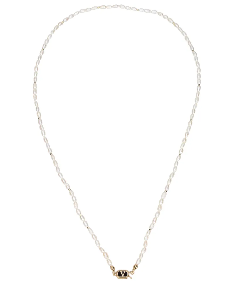 Valentino Garavani Damens Halsketten aus weißem Metall -