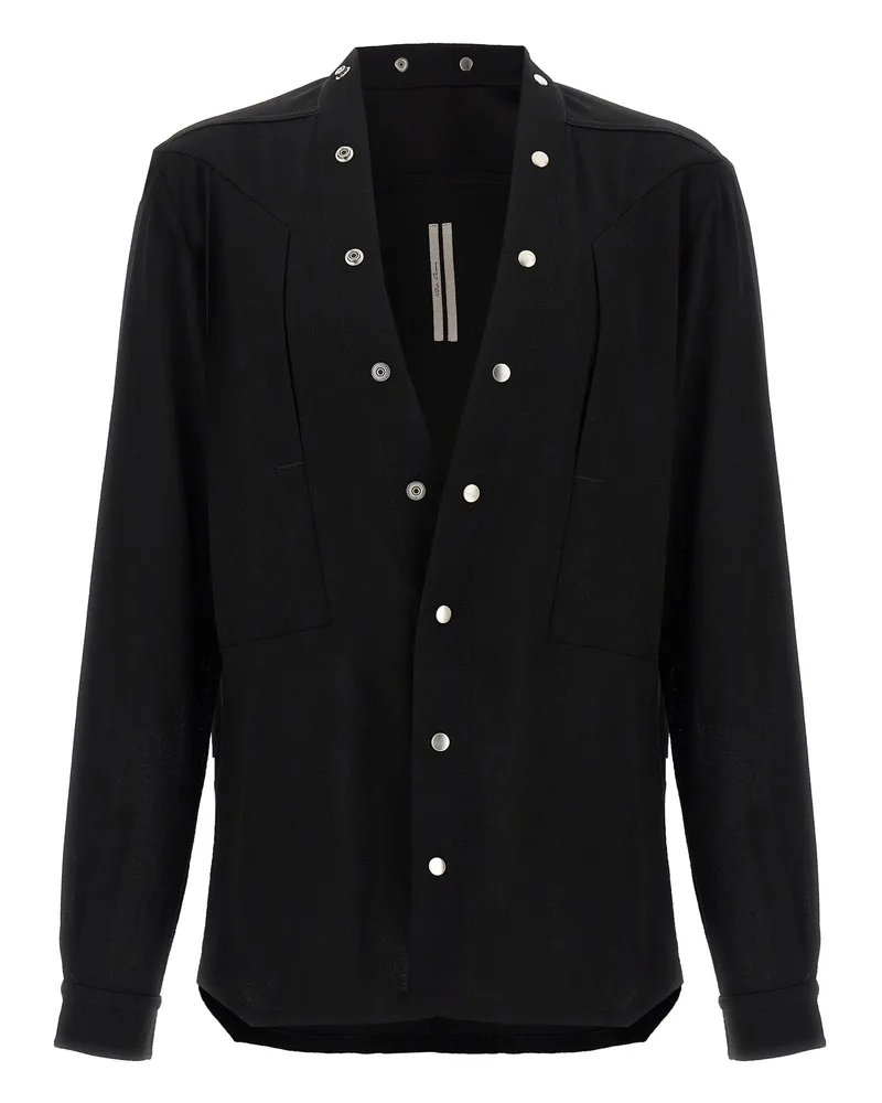 Rick Owens Larry Fogpocket“-Hemd Black