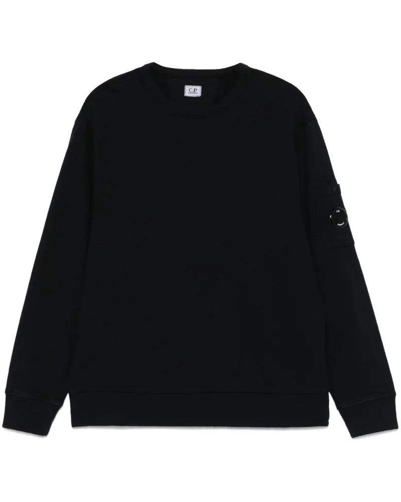 C.P. Company Logo Cotton Crewneck Sweatshirt Blue