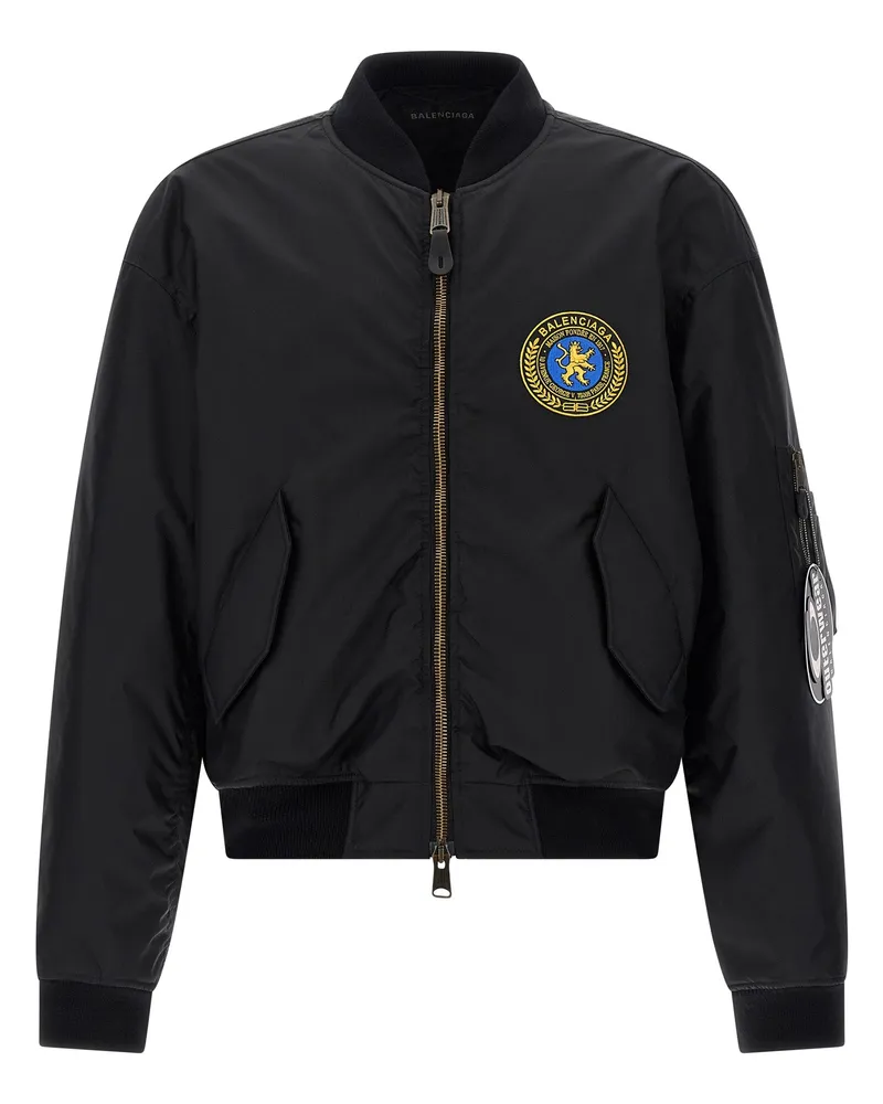 Balenciaga Bomber“-Jacke Black