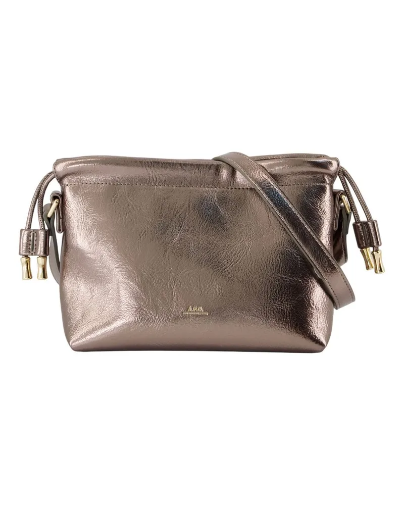 A.P.C. Ninon Mini -Umhängetasche  Synthetischer Metallic Silber