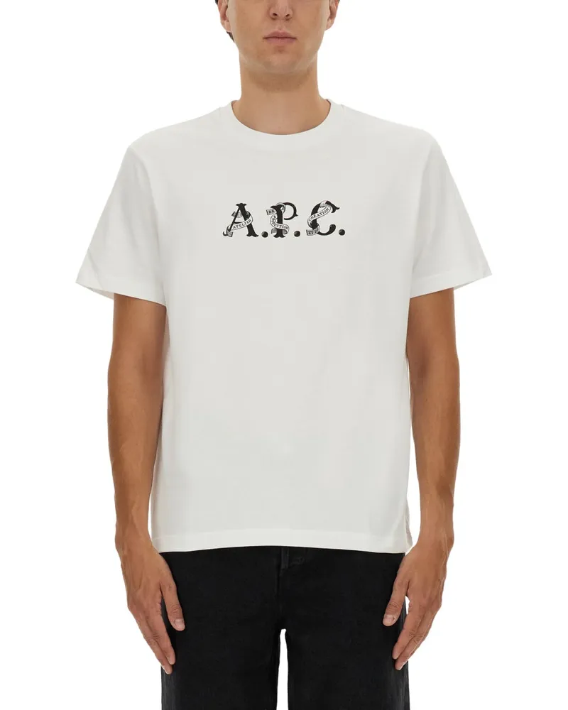 A.P.C. T -Shirt "Hugo White