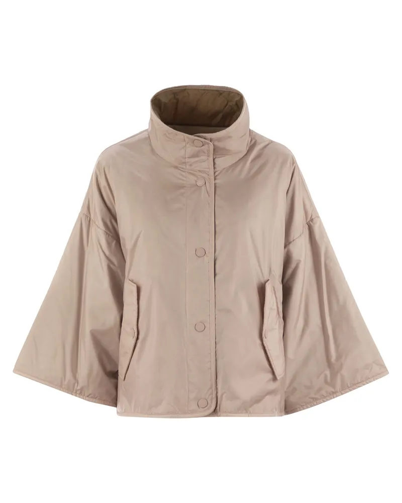 Max Mara Ronco Reversible Jacke in tropfsicherer Leinwand Powder