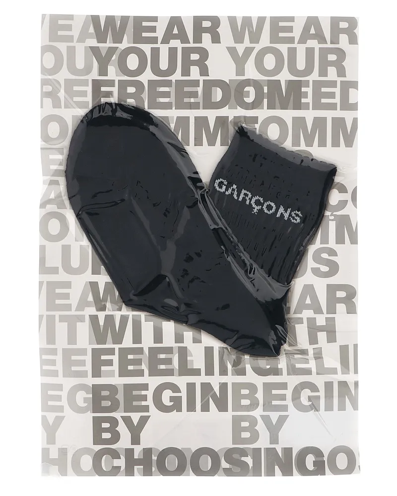 Comme des Garçons Logo Socken White