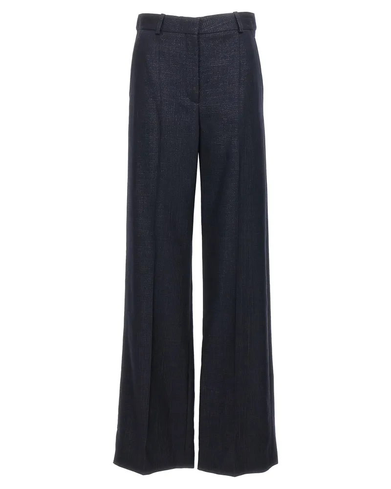 Stella McCartney Lurex Hosen Blau