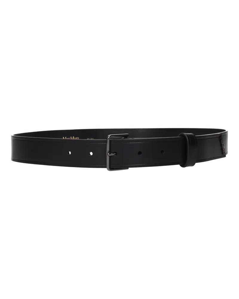 Max Mara Damens Gürtel aus schwarzem Leder -