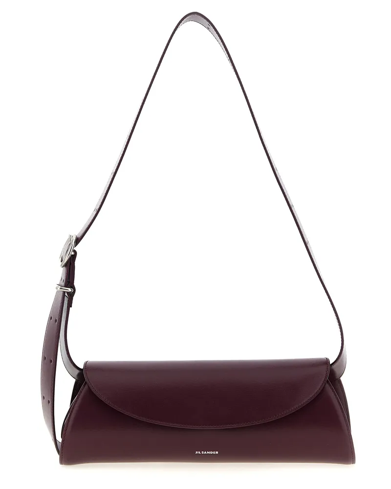 Jil Sander Cannolo' kleiner Umhängetasche Bordeaux
