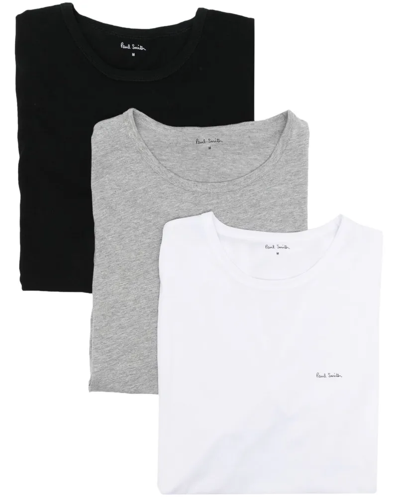 Paul Smith Bio-Baumwoll-T-Shirt im 3er-Pack Multicolour
