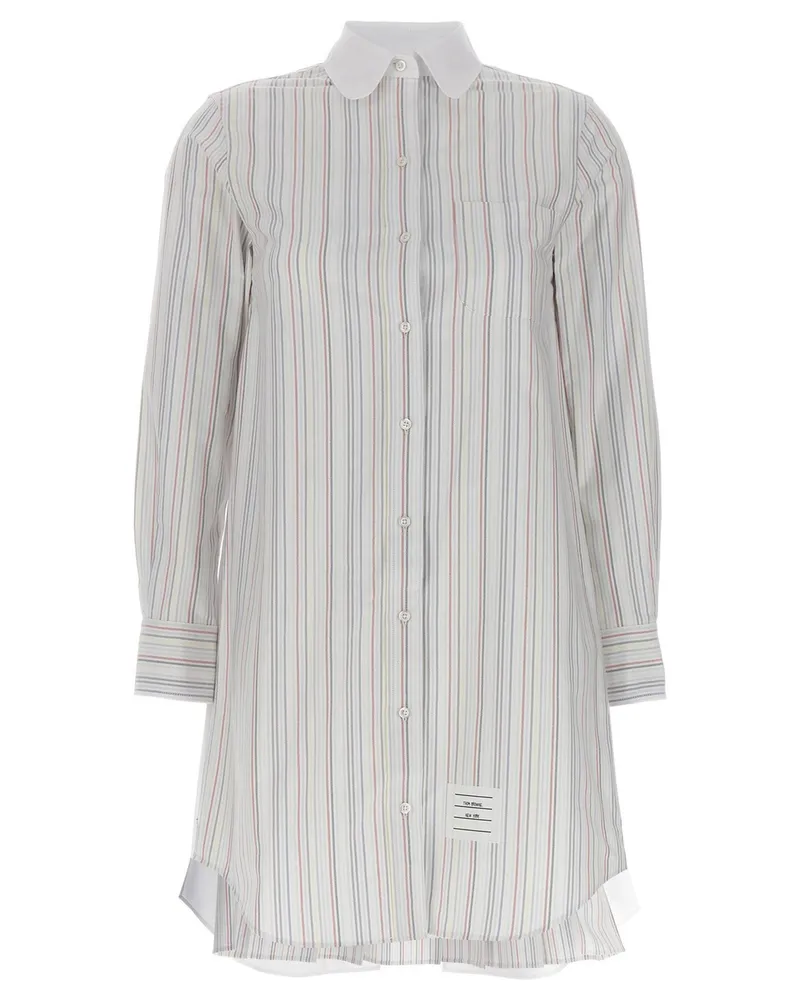 Thom Browne gestreiftes Hemdkleid Multicolor