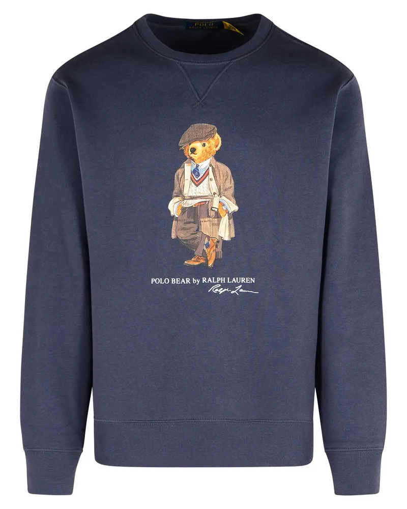 Ralph Lauren Orso Sweatshirt in blauer Baumwollmischung Blue