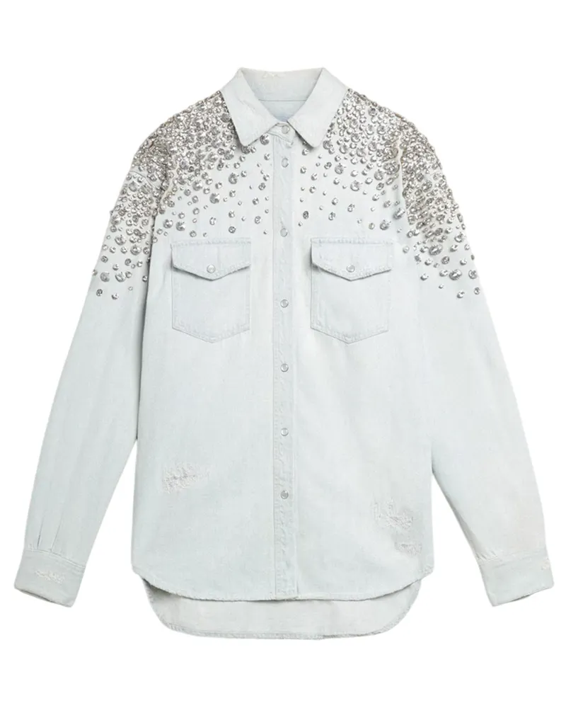 Golden Goose Golden Gänsehemden Blue