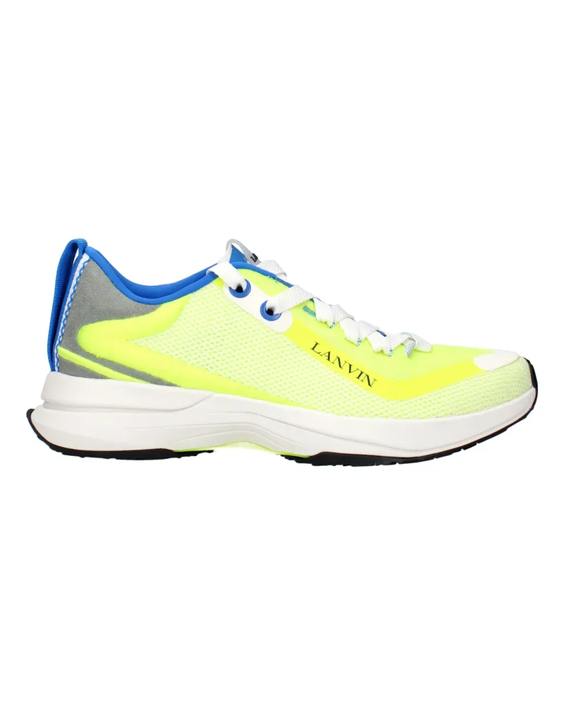 Lanvin Sneakers Runner Herrens Stoff Gelb/Grün fluoreszierend -