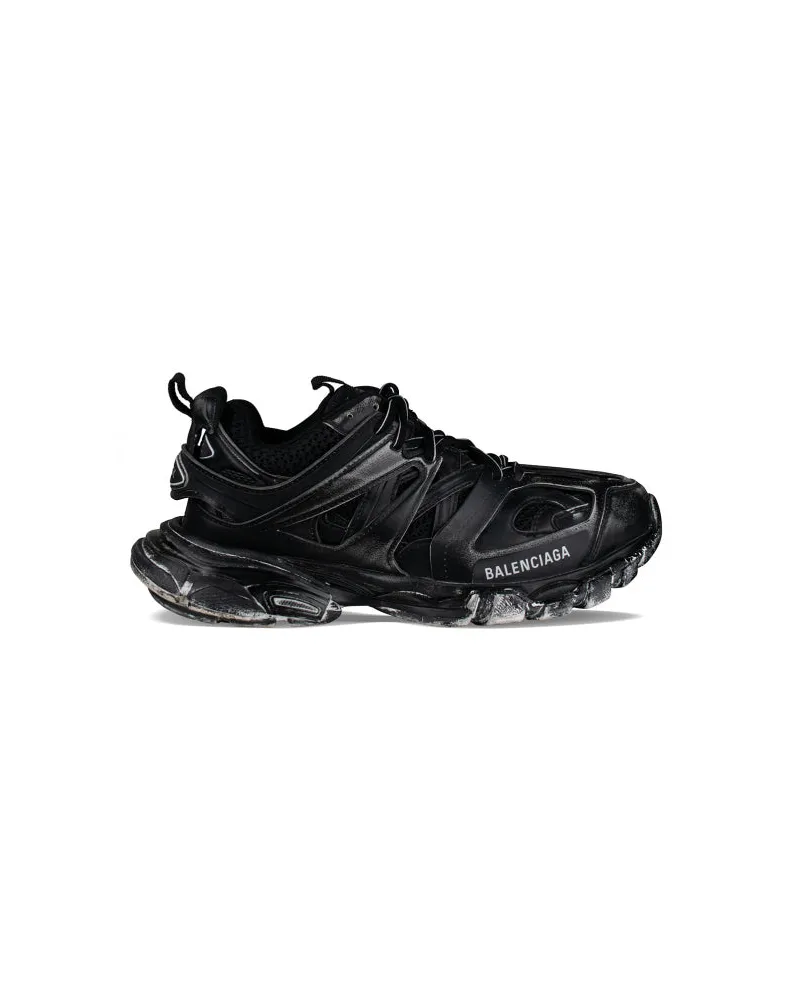 Balenciaga Track verblasste Turnschuhe Black