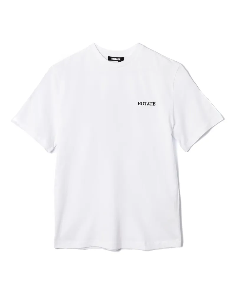ROTATE Birger Christensen Drehen Sie T -Shirts und Polos weiß White