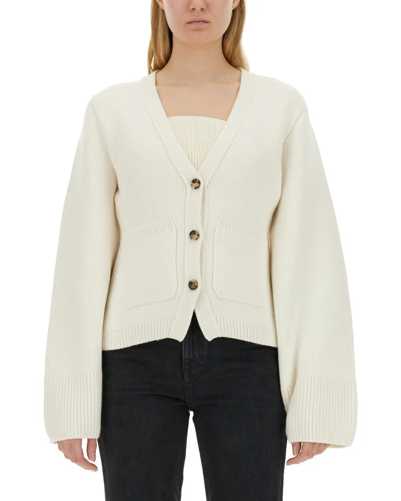 KHAITE Scarlet" Cardigan White