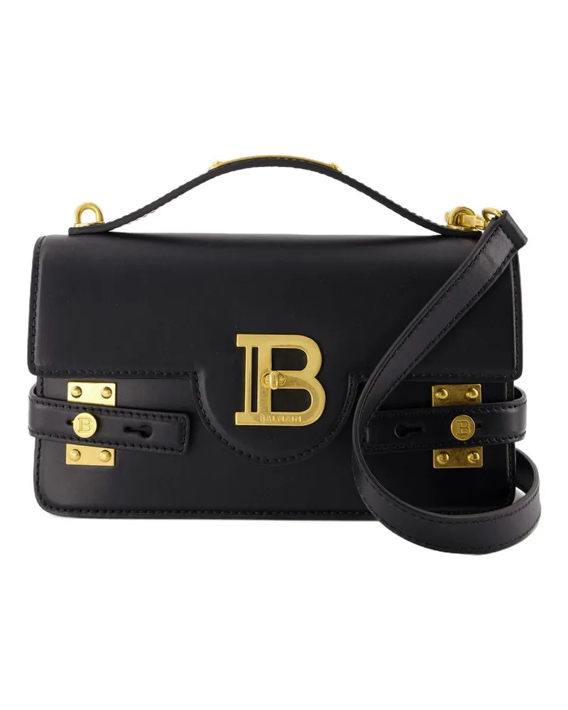 Balmain B Buzz 24 Umhängetasche  Leder Schwarz Schwarz