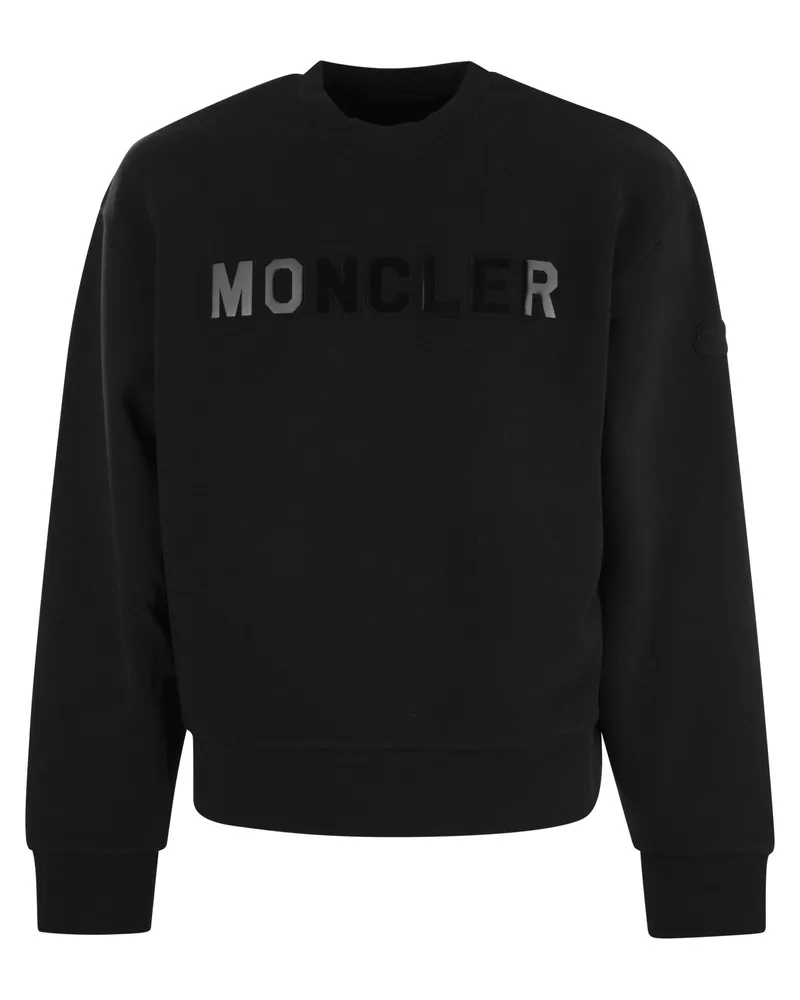 Moncler Logo -Sweatshirt Schwarz