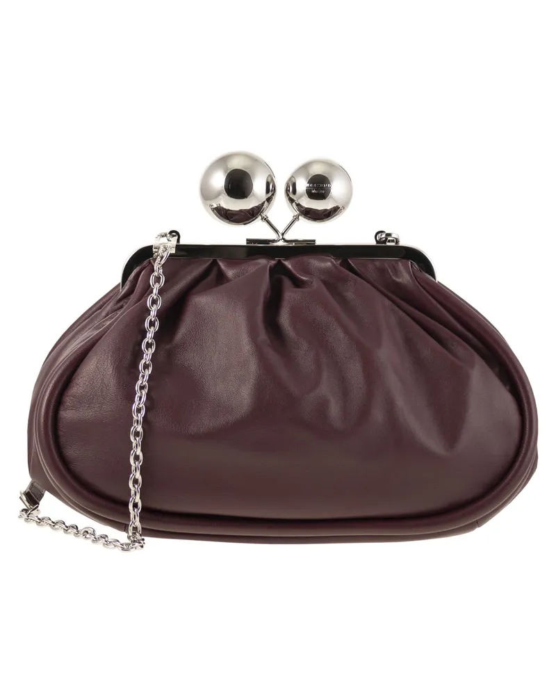 Weekend Max Mara Milvanew mittelgroße Schaffelltasche Bordeaux