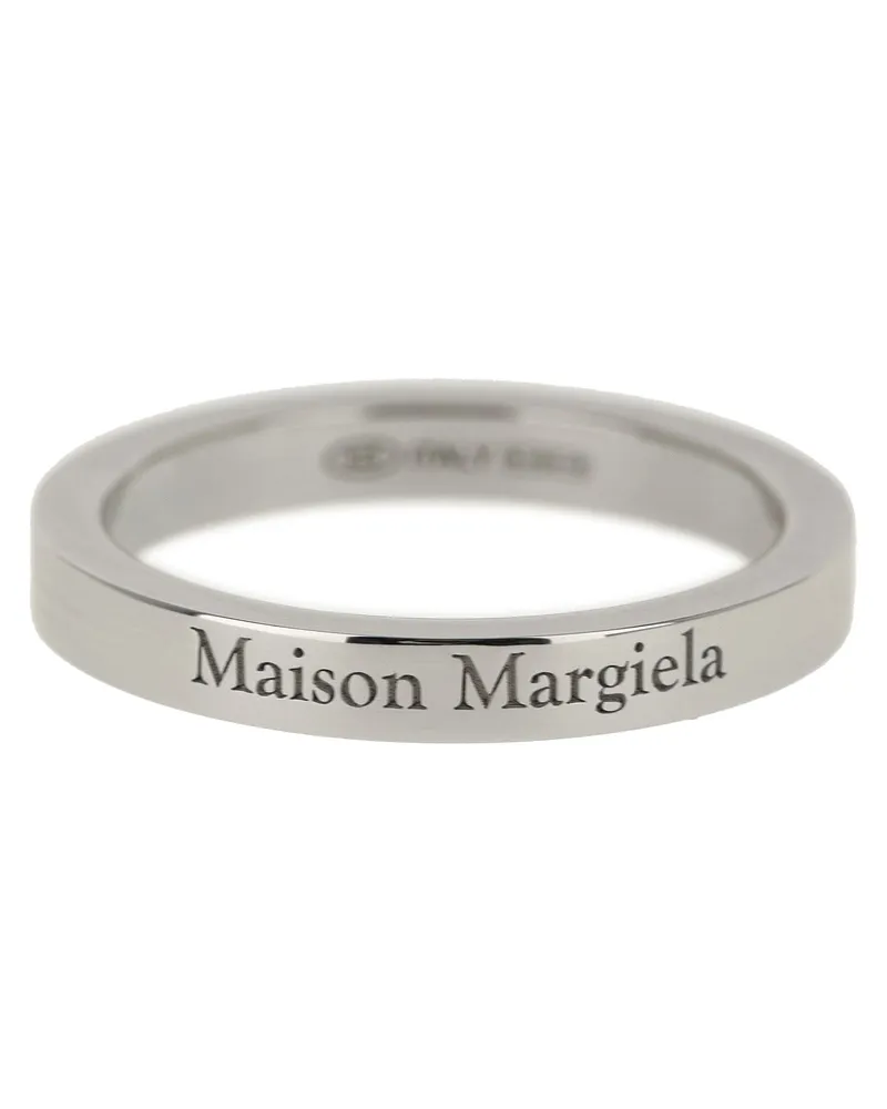 Maison Margiela Ring mit Logo von Silver