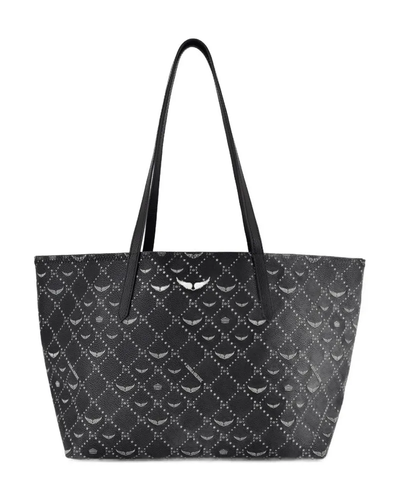 Zadig & Voltaire Z-Monogramm-Tasche  Synthetik Schwarz Schwarz