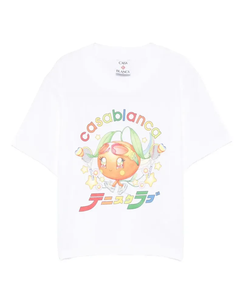 Casablanca Paris T-Shirt mit -Aufdruck White