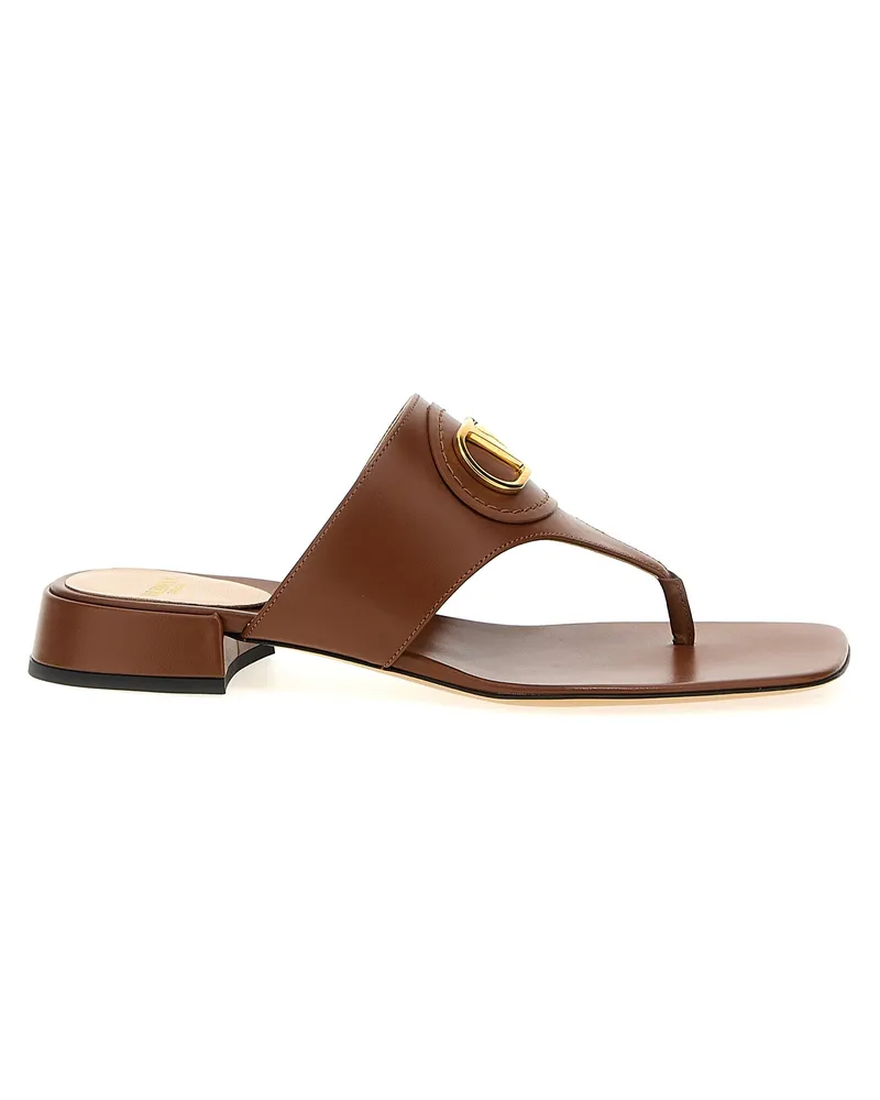 Valentino Garavani Valentino Garavani V Logo Signature Sandalen Brown