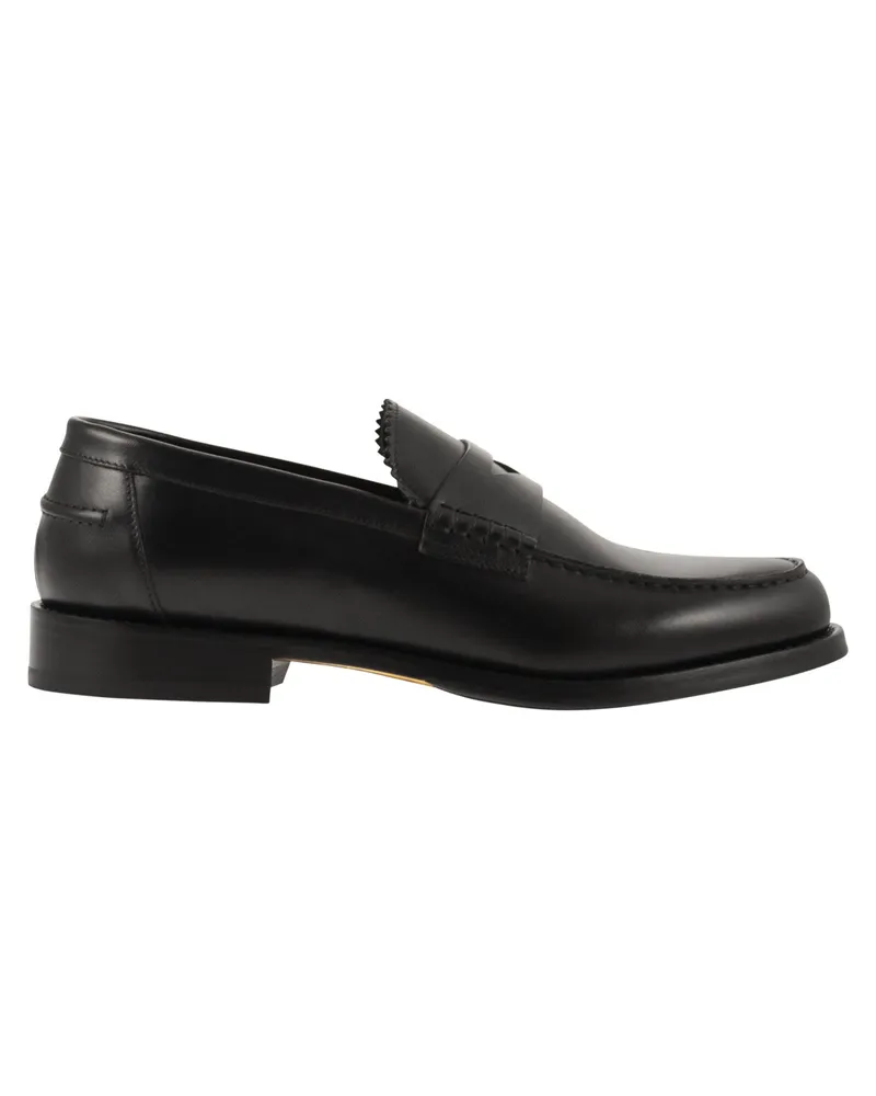 Doucal´s Penny-Loafer aus Leder Black