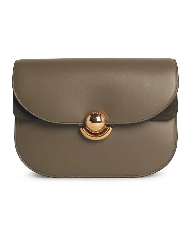 Furla Small 'sfera' Green Lear Crossbody -Tasche Green