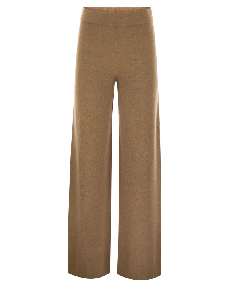 Max Mara Moritz Hose aus Wolle und Kaschmir Camel