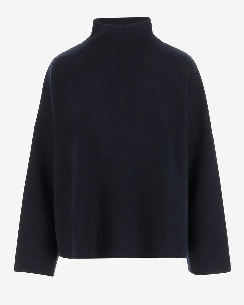 ALLUDE Anspielung Wolle und Kaschmirpullover Blue