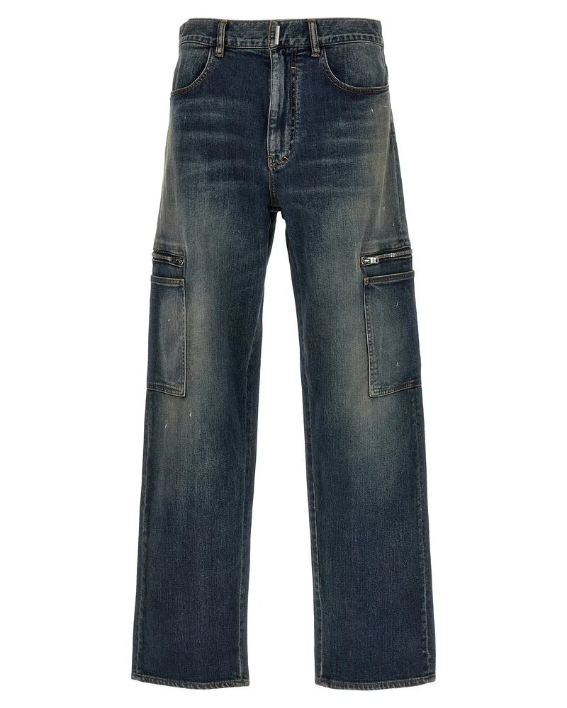 Givenchy Cargo Jeans Blue