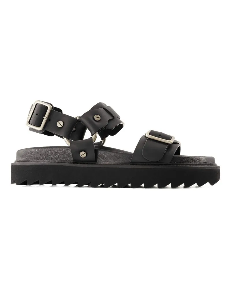 Acne Studios Schnallen Sandalen  Leder schwarz Black