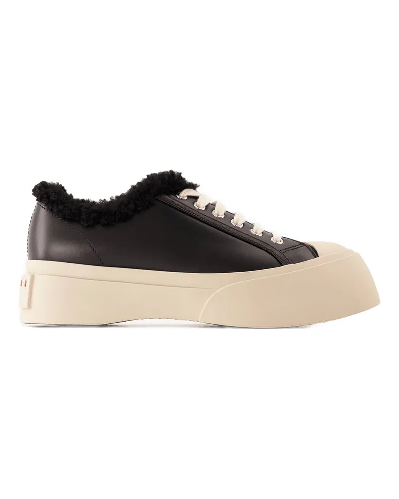 Marni Spitze Pablo Sneakers  Leder schwarz Black